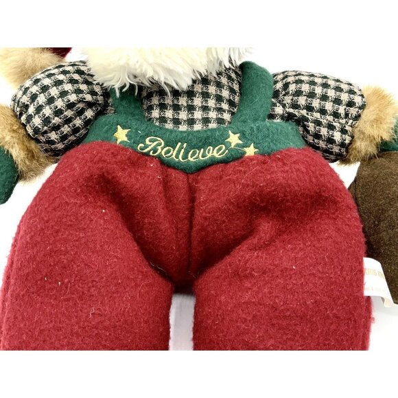 Santa Bear Plush First & Main 15" Kris Kringle Christmas Magic Stuffed Animal - Picture 3 of 9